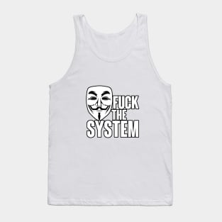 Fuck the system vendetta Tank Top